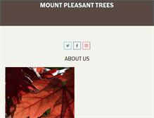Tablet Screenshot of mountpleasanttrees.com